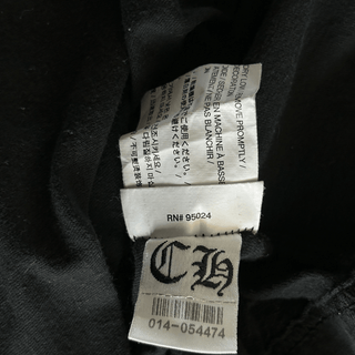 Chrome Hearts Black & Yellow Dagger Logo T-Shirt