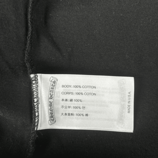 Chrome Hearts Black & Yellow Neck Logo Longsleeve T-Shirt