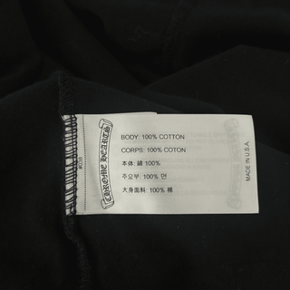 Chrome Hearts Black & Yellow Neck Logo Longsleeve T-Shirt