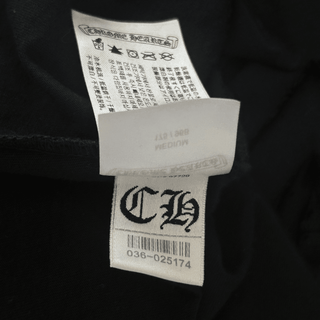 Chrome Hearts Black & Yellow Neck Logo Longsleeve T-Shirt