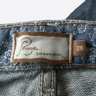 Chrome Hearts Blue & Black Cross Patch Jeans
