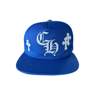 Chrome Hearts Blue & White Cross Patch Hat