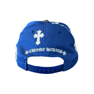 Chrome Hearts Blue & White Cross Patch Hat