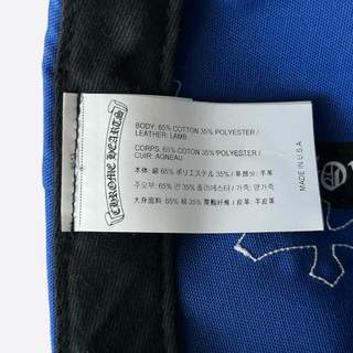 Chrome Hearts Blue & White Cross Patch Hat