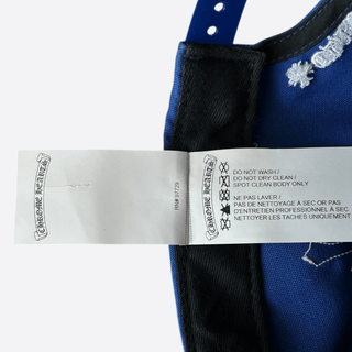 Chrome Hearts Blue & White Cross Patch Hat