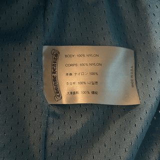 Chrome Hearts Blue & White Logo Mesh Shorts