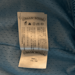 Chrome Hearts Blue & White Logo Mesh Shorts