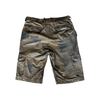 Chrome Hearts Camouflage Leather Cross Patch Cargo Shorts