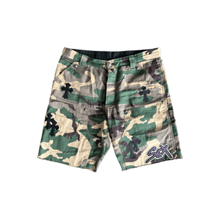 Chrome Hearts Camouflage Sex Records Cross Patch Carpenter Shorts