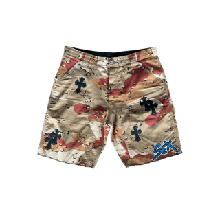 Chrome Hearts Camouflage Sex Records Cross Patch Carpenter Shorts