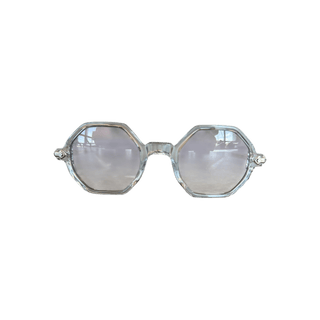 Chrome Hearts Clear & Silver Clitco Sunglasses