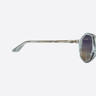 Chrome Hearts Clear & Silver Clitco Sunglasses