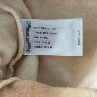 Chrome Hearts Drake Cream & Pink Certified Chrome Cross Logo Sweatpants