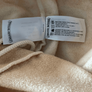 Chrome Hearts Drake Cream & Pink Certified Chrome Cross Logo Sweatpants