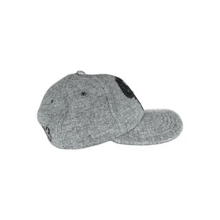 Chrome Hearts Grey & Black Leather CH Logo Wool Hat
