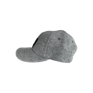 Chrome Hearts Grey & Black Leather CH Logo Wool Hat