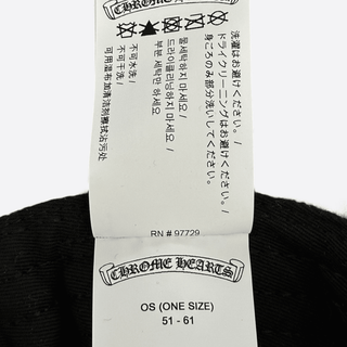 Chrome Hearts Grey & Black Leather CH Logo Wool Hat