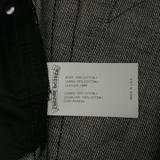 Chrome Hearts Grey & Black Star Patch Fleur Knee Jeans