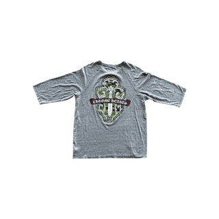 Chrome Hearts Grey & Multicolor Dagger Logo Women's T-Shirt