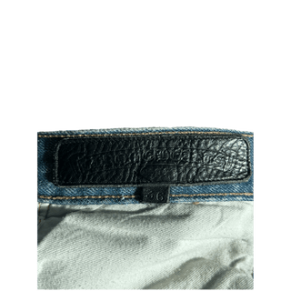 Chrome Hearts Levi's Blue & Yellow Cross Patch Jeans