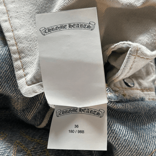 Chrome Hearts Levi's Blue & Yellow Cross Patch Jeans