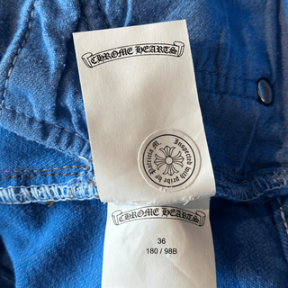 Chrome Hearts Levi's London Exclusive Blue Dyed Cross Patch Jeans