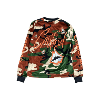 Chrome Hearts Matty Boy Camouflage Caution Longsleeve T-Shirt