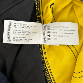 Chrome Hearts Navy Nylon & Leather Carpenter Pants