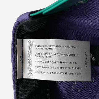 Chrome Hearts Purple & Green Cross Patch Hat