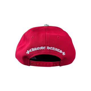 Chrome Hearts Red & White CH Logo Hat