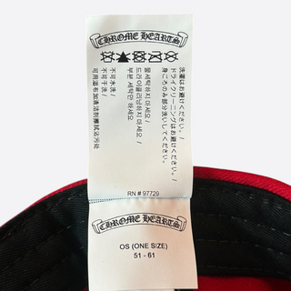 Chrome Hearts Red & White CH Logo Hat