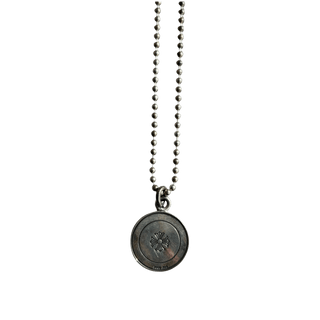 Chrome Hearts Silver Angel Medallion Necklace