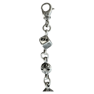 Chrome Hearts Silver & Diamond Dice Bracelet