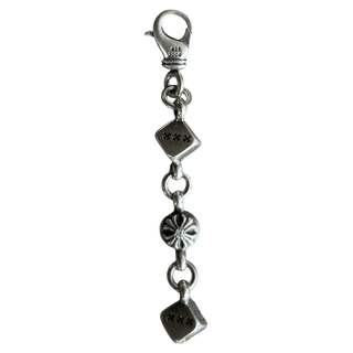 Chrome Hearts Silver & Diamond Dice Bracelet