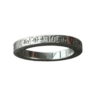 Chrome Hearts Silver & Diamond Thin Spacer Ring