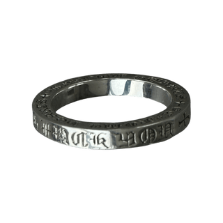 Chrome Hearts Silver & Diamond Thin Spacer Ring