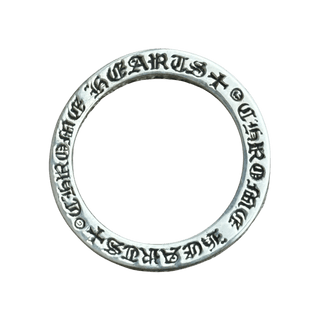 Chrome Hearts Silver & Diamond Thin Spacer Ring