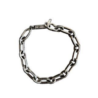 Chrome Hearts Silver Paper E Chain Bracelet