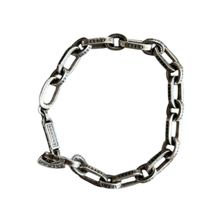 Chrome Hearts Silver Paper E Chain Bracelet