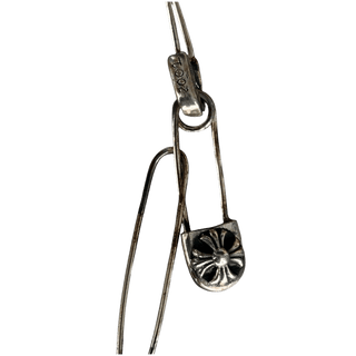 Chrome Hearts Silver Safety Pin Necklace