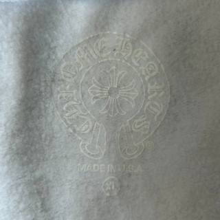 Chrome Hearts White & Blue Script Logo Zip Up Hoodie