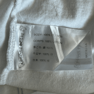 Chrome Hearts White & Green Cemetery Cross Logo T-Shirt
