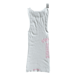 Chrome Hearts White & Pink T-Bar Logo Tank Top