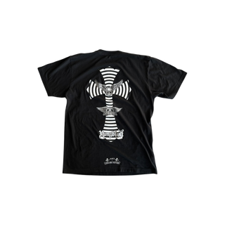 Chrome Hearts Yungblud Black & White Foti Cross Logo T-Shirt