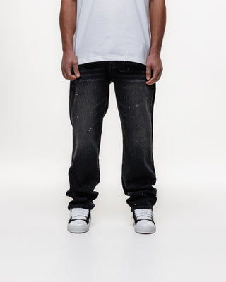 Magiri Core Painted Straight Jeans in Black