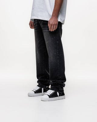 Magiri Core Painted Straight Jeans in Black