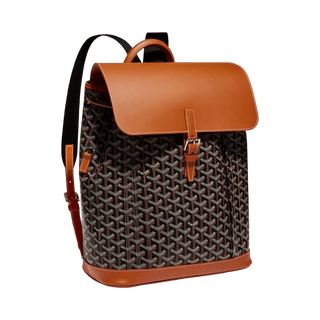 Goyard Alpin MM Backpack Black Tan