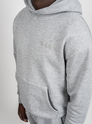 Magiri Core Puff Printed Hoodie in Grey