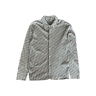 Dior Beige & Brown Oblique Button Up Shirt