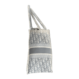 Dior Beige & Grey Oblique Medium Book Tote